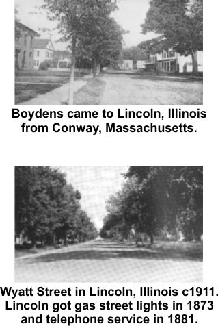 Boyden family came to Illinois from Boston area