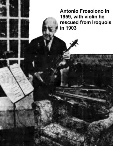Anthony Frosolono with violin