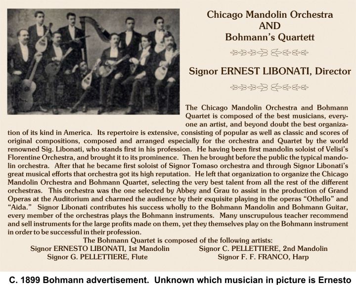 Ernest Libonati was in Bohmann Mandolin Orchestra