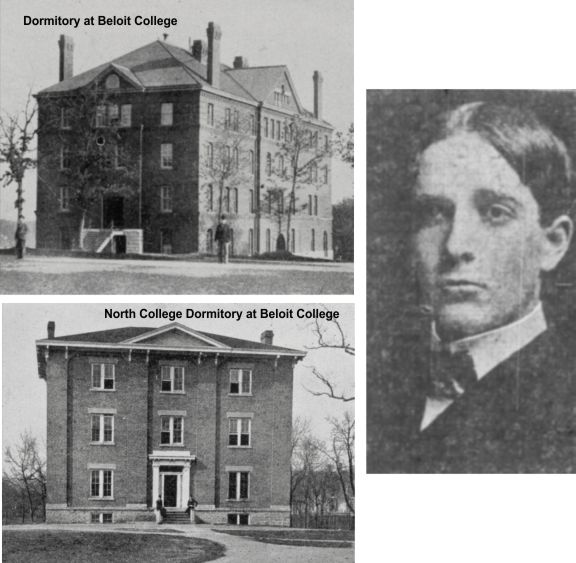 George G. Schneider and scenes on Beloit College campus in Wisconsin