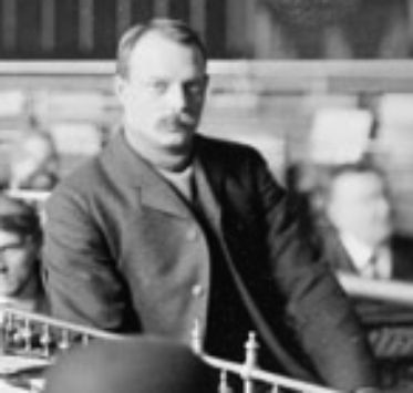 Fred Shott testifying in 1903 at Iroquois Theater inquest