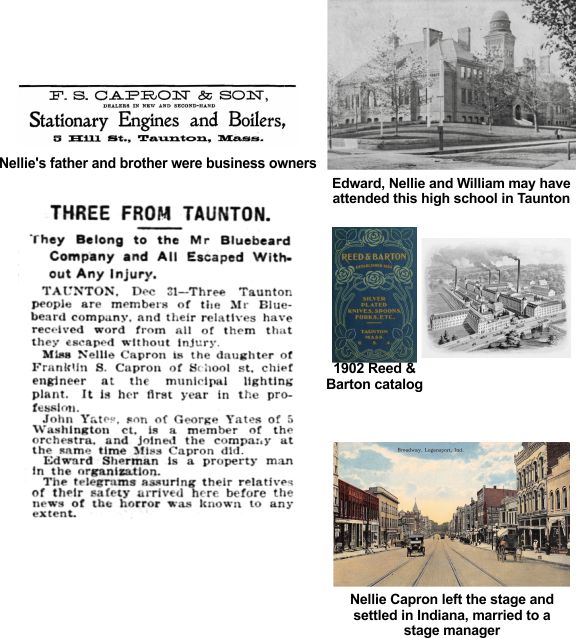Taunton trio in 1903 Mr. Bluebeard Company