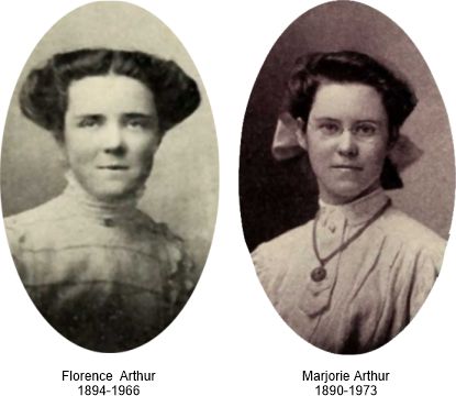 Florence and Margaret Arthur of Joliet c.1903