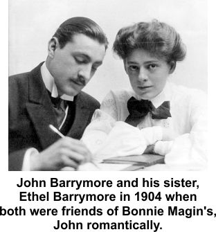Bonnie's friends John and Ethel Barrymore
