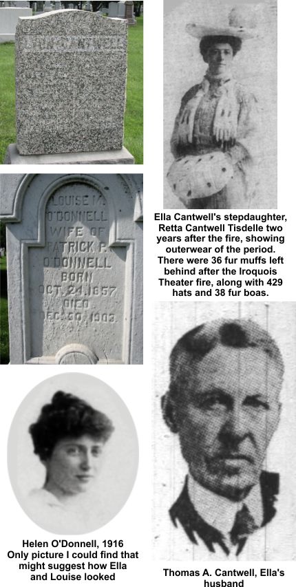 Sisters Ella Cantwell and Louise ODonnell died at the Iroquois Theater