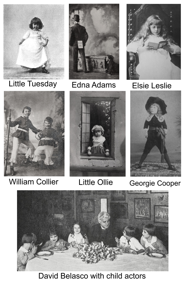 Child actors in 1903 theatrical industry