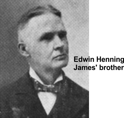 James' brother Edwin helped during the bad times