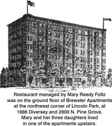 Brewster Apartments were home to Mary Foltz and her girls, as well as site of her restaurant.