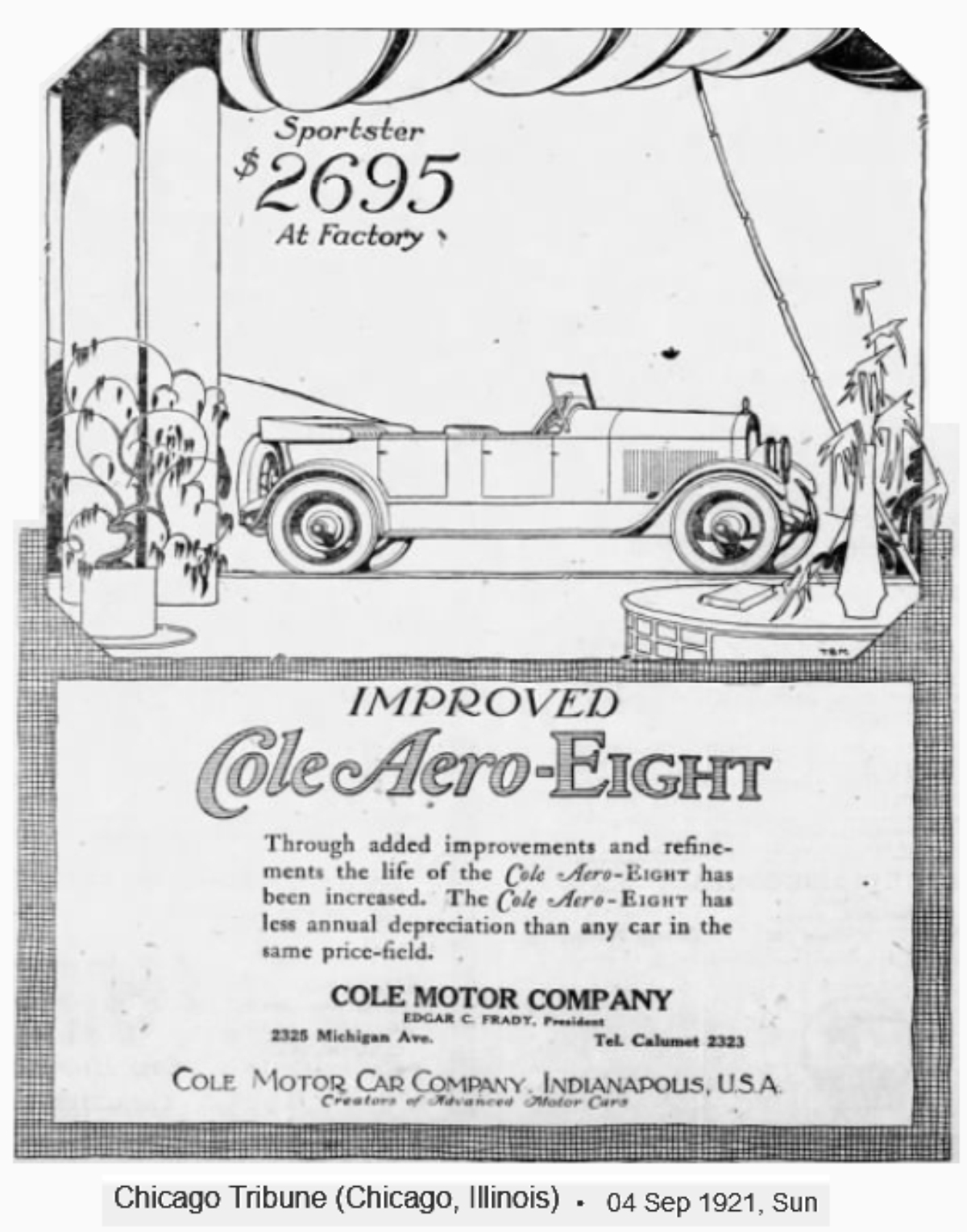 Cole Motor Car of Indianapolis 1921