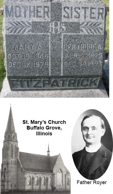 Gertrude was buried next to her mother.