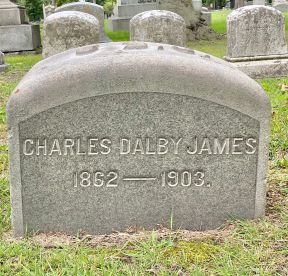 Charles James buried in Elmwood Cemetery, Detroit