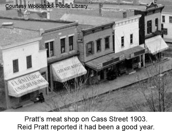 Pratt's Meat Market on Cass St. in Woodstock IL