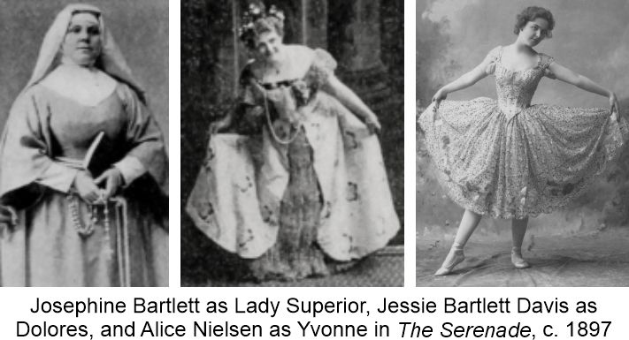 Female vocalists in 1897 The Serenade Bartlett and Nielsen