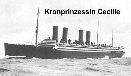 Shopping spree in Europe started on SS Kronprinzessin Cecilie