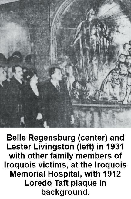 Belle and Samuel Regensburg involved in Iroquois Memorial Association