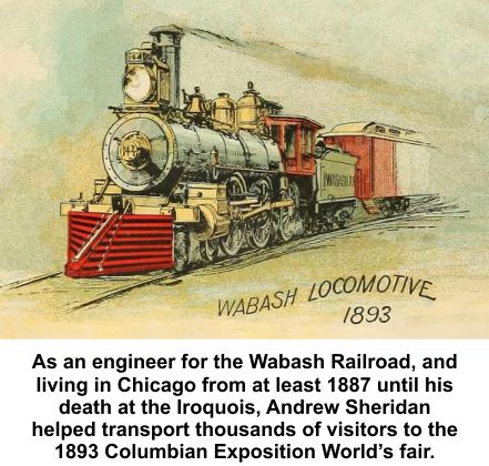 Andy Sheridan was engineer of the Wabash locomotive 824