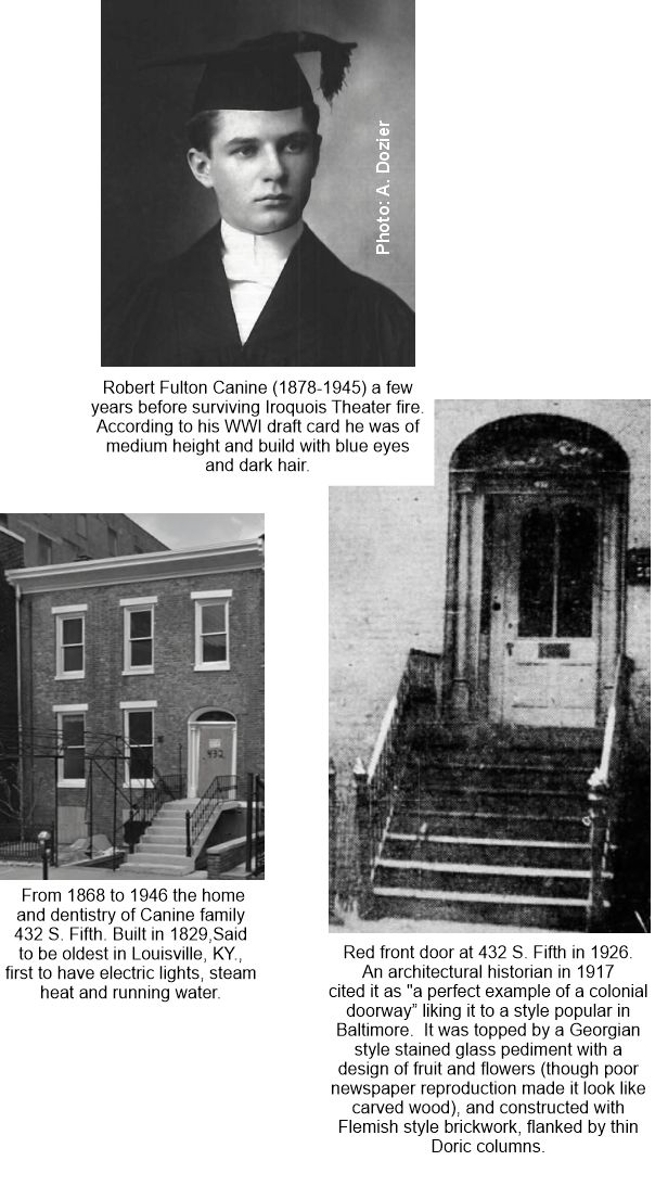 Robert F. Canine survived Iroquois Theater