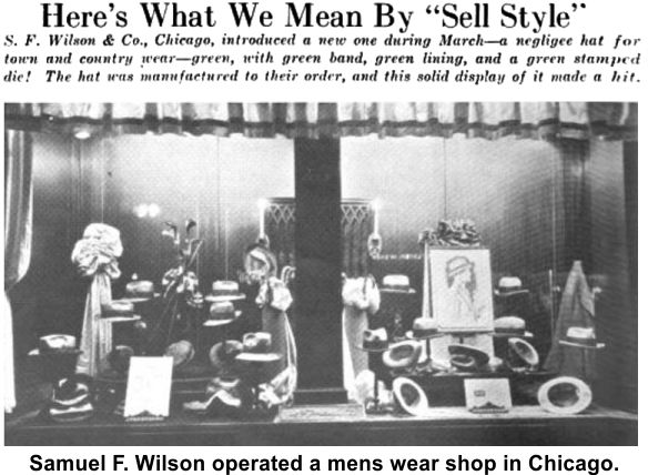 Frank Wilson operated a mens clothing store