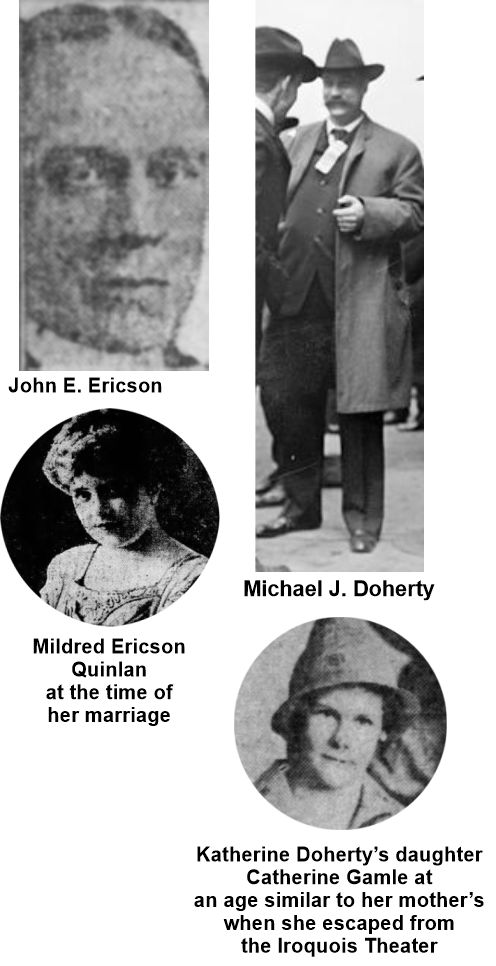 Michael Doherty and John Ericson and their daughters Mildred and Katherine