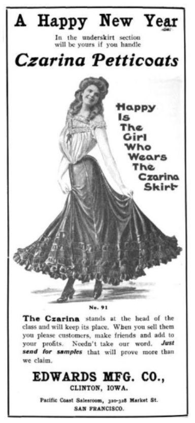 Czarina Petticoat advertisement