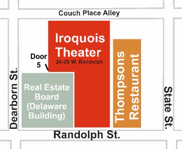 Iroquois Theater map