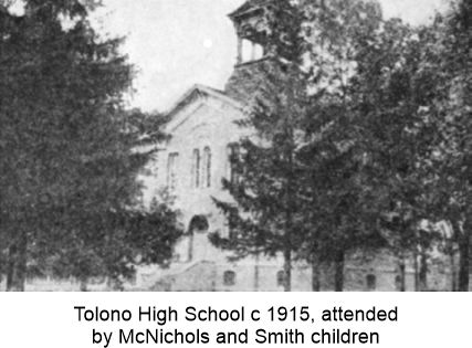Tolono, IL high school c 1918