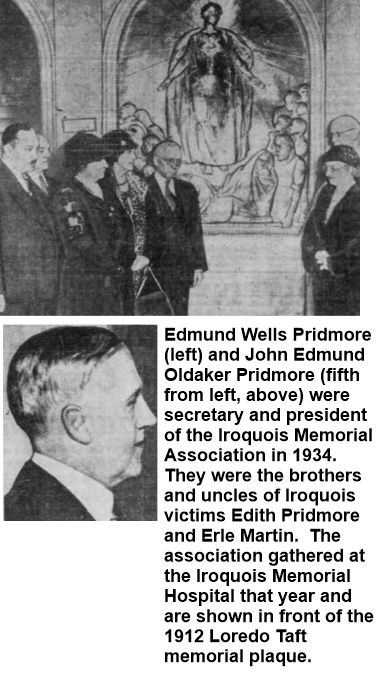 Pridmore brothers officers in Iroquois Memorial Association