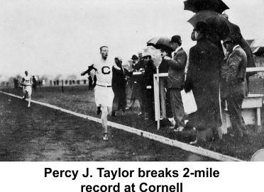 Percy J. Taylor breaks track record in 1909