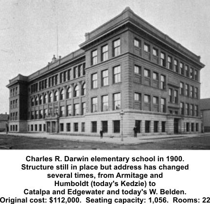Charles R. Darwin Elementary School in Chicago in 1900