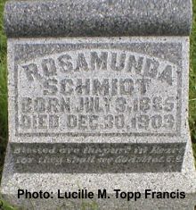 Rosamond's parents were from west central Ohio