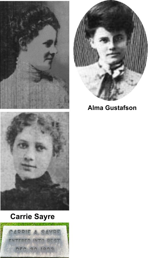 Carrie Sayre and Alma Gustafson