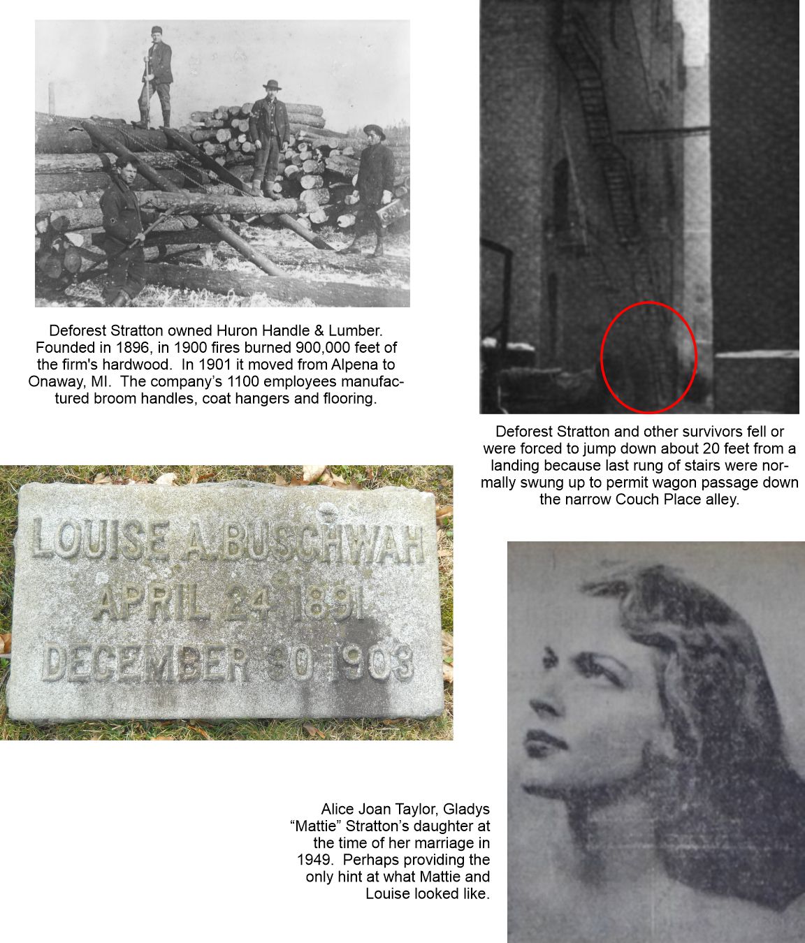 Twelve year old Louise Buschwah lost her life at the Iroquois Theater