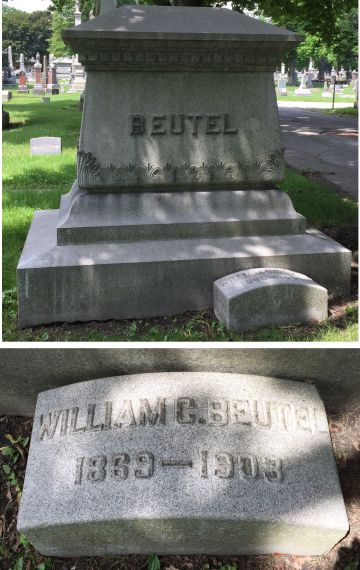 Beutel tombstone in Concordia Cemetery